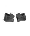 Leather Heel Covers (Heel and Foot Protectors) - Unisex - Black. 