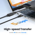 UGREEN USB Extender, USB 2.0 USB 3.0 Extension Cable Male to Female USB Cable High-Speed Data Transfer Compatible with Webcam, Gamepad, USB Keyboard, Mouse, Flash Drive, Hard Drive, Oculus VR, Xbox. 