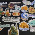 25pcs RAMADAN sticker pack for the month of ramzan fasting islam islamic children muslims religion ideal for journals. 