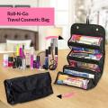 Roll N Go Cosmetic Bag Women Lady Multi-Function Makeup Bag Hanging Toiletries Rolls Up Travel Bag. 