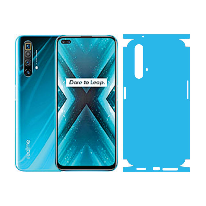 Back Paper For Realme X3 SuperZoom Lamination Anti-Stain 0008 SKY BLUE Sheet Wrap Cover