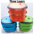 Airtight Lunch Box 3 layers | 2 Layers Round Rectangle| Single Lunch Box for School & Offices [2.7 Litres]. 