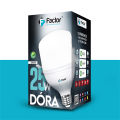 Factor LED Bulb, Dora Series, With One Year Warranty, Available in 25w, 30w, 40w, 50w Color: Cool White,  E27 Chori, In a very low price. 