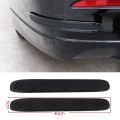 Car Bumper Protector Rubber Strips, Carbon Fibre Front and Rear Side Bumper Guard Cover for SUV MPV Pickup Truck, 2 Pcs. 