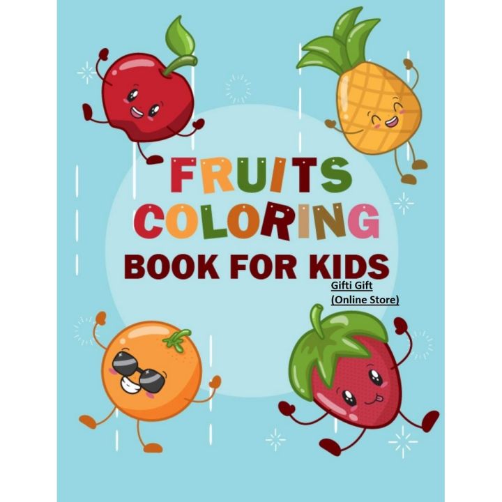 Coloring Book of Fruits Painting Activity For Kids