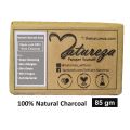 Natureza Organic Activated charcoal Soap Herbal for deep cleansing Sensitive skin 85 g. 