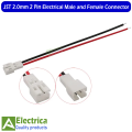 6 /15/ 30 Pairs JST PH 2.0mm 2 Pin Micro Electrical Male and Female Jack Terminal Wire Connector for Toys Battery 20cm 26AWG by Electrica. 