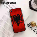 【Breakfast Daieu】Albania Albanians Flag Custom Soft Phone Case for iphone 13 8 7 6 6S Plus X XS MAX 5 5S SE XR 11 11pro promax. 