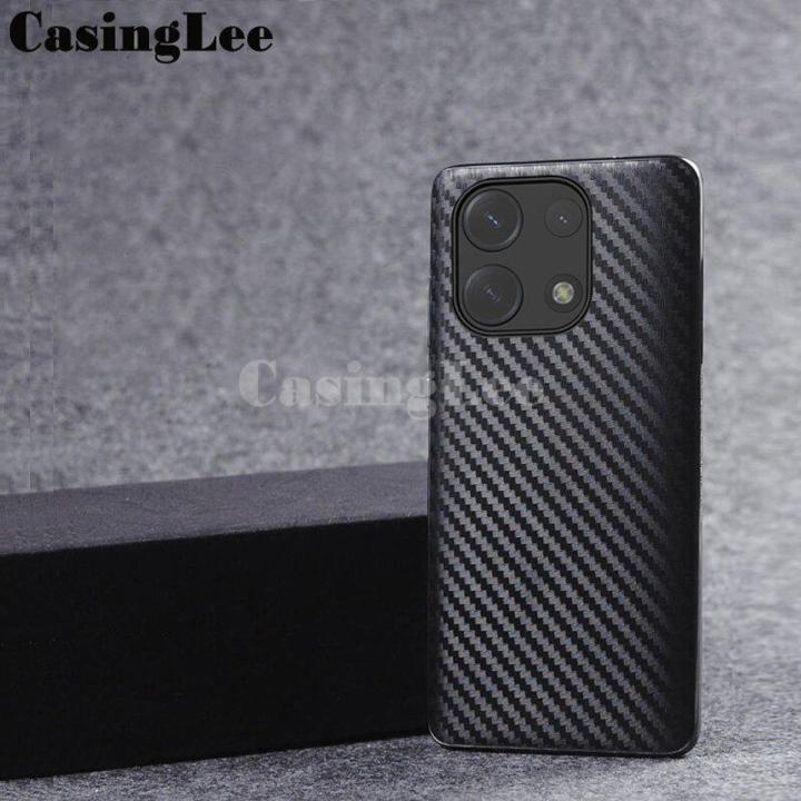 2 Pieces for infinix Note 30 VIP Protector Back Casing Carbon Fiber Film Scrub Cover for infinix Note30 VIP Case Cover