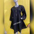 Black kurta. 