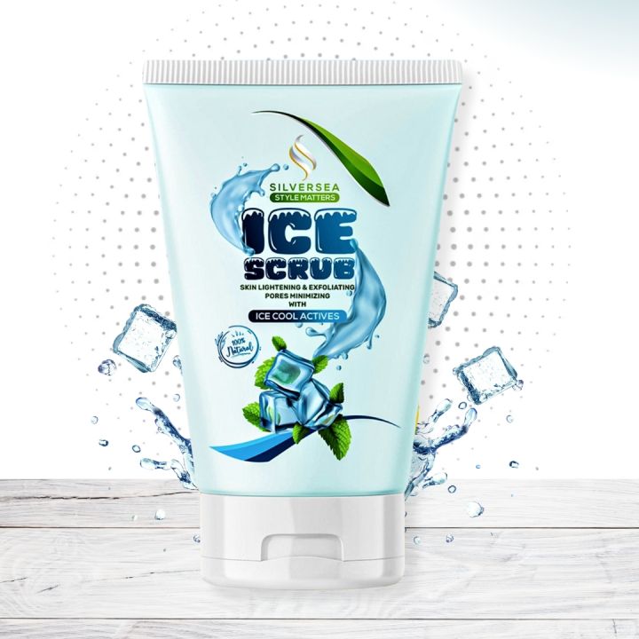 Ice Whitening Face Scrub - Skin Lightening & Exfoliating Scrub For Face - 125g