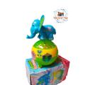 Elephant Ball Toy with Star Flash Lighting and Beautiful Music Battery Operated. 
