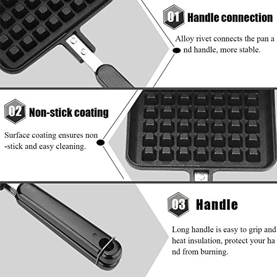 Waffle%20Maker,%20Waffle%20Iron,%20Household%20Kitchen%20Non-Stick%20Traditional%20Waffle%20Maker%20Pan%20Mold%20Baking%20Tool.%20-%20Image%206