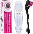 Derma Roller 0.1mm with hard acrylic box 540 Micro Needle for Hair Growth and Facial Skin Therapy| Skin Care Beauty Tool for Anti-Aging Skin Repair, Anti Wrinkles Stretch, and Acne Scars Removal for Men and Women, Derma Roller for Hair Growth - Derma Roll. 