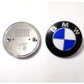【Customer favorite】74mm 82mm White Blue Emblem Badge BONNET Hood Front Rear Trunk Logo fit for Bmw E46 E39 E38 E90 E60 Z3 Z4 X3 X5 X6 Car. 