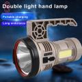 Heavy-duty Flashlight Portable Waterproof Camping Flashlight with Detachable Handle Rechargeable High Brightness 7 Adjustable Levels Ideal Outdoor Torch for Southeast Asian Buyers. 