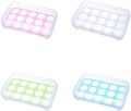 Egg Cartons, PP Egg Holder With Buckle Colorful Tray Store 15 Eggs Egg Container For Refrigerator. 