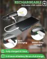 Rechargeable LED Pendant Light with Pull Cord | 1200mAh Battery | Portable Waterproof Camping & Emergency Lamp | Battery Operated Night Light for Outdoor & Indoor Use (Al MAKKAH). 