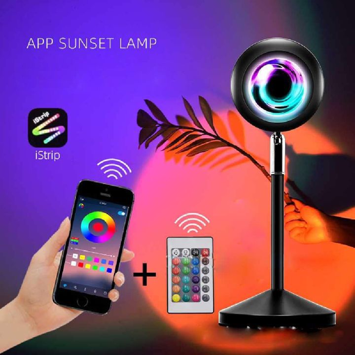 Sunset%20Lamp%20Remote%20Control%20Sunset%20RGB%20Projection%2016%20Color%20Changing%20Sunset%20Light%20180%20Degree%20Rotation%20USB%20Sunset%20Glow%20Lamp%20Visual%20Romantic%20Ambient%20Night%20Lights%20for%20Photo%20Video%20Bedroom%20Home%20-%20Image%202