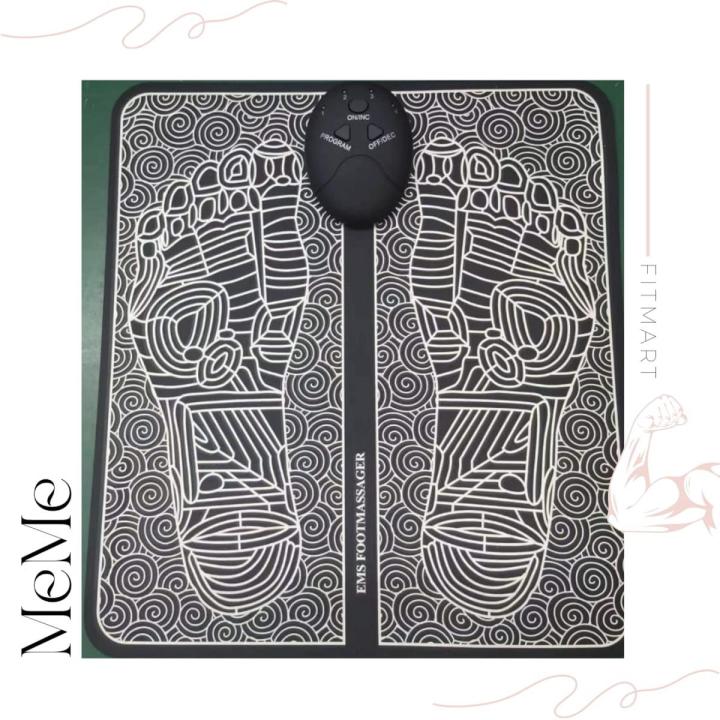 Battery based Ems Foot Massage Pad Hot Feet Acupuncture Stimulator Massager Electric Massager Blood Circulation Acupuncture Pad-Battery Powered