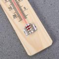 Wood Grain Hanging Vertical Indoor Thermometer Temperature Meter Monitor Gauge Fahrenheit and Celsius Scales for incubator wall Room. 