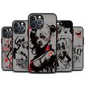 Villain H-Harley Quinn Phone Case for Apple iPhone 15 Plus 14 Pro Max 13 12 Mini 11 Pro XR 8 SE 7 XS MAX Matte Cover. 