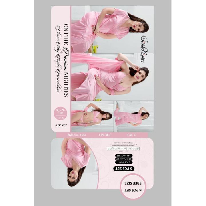 6 Pieces - Night Suit / Night Dress / Night For Women