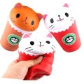 jeansame New Cappuccino Coffee Cup Squish Antistress Kawaii Squishies Slow Rising Jumbo Scented Cat Funny Toys For Children Boys and Girl. 