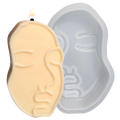 Customized Keychain 3D Face Shape Silicone Candle & Soap Molds For Women, Men, Kids - Durable Resin Casting Clay Mold For Soaps, Candles, Cakes Serving Board Resin Mold. 