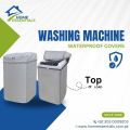 Washing Machine Cover 100% Waterproof & Dustproof - Sunscreen Protector with Zipper for Haier, Dawlance Washer & Dryer - Universal Fit for All Sizes & Models - Premium Quality, Heavy Duty - Home Essential. 