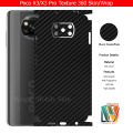 Xiaomi Poco X3 / X3 Pro Skin/Wrap 360 Protection Carbon fiber/ Matte/ Transparent/ Leather Back And Sides Included Camera Skin. 