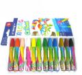 Oil Pastel YL95086-12 Hexagonal Shape Fantastic 12 Colors Non-Toxic Art and Craft Material. 