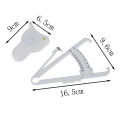 2Pcs/Set White PVC Body Fat Caliper Measure Tape Tester Fitness for Lose Weight. 