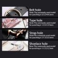 Drill Auto Handcrafts Leathercraft Puncher Screw Leather Tool Punching Hole Belt Hole Punch Carbon Steel. 