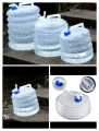 Outdoor Travel 5L 10L 15L Foldable Water Bottle Car Plastic Bottles Container With Tap for Home Camping. 