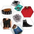 100Pcs Metal Eyelets Set 7Mm Grommet Rings Kit with Mounting Punch Rod for DIY Accessories Leather Craft Clothing Repair. 