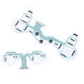 SA1Q222A+224A Ribbon circuit board  contact pad flex cable for PS3 controller Lonni. 