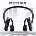 Bone Conduction Headphones Bluetooth Wireless Waterproof Comfortable Wear Open Ear Hook Light Weight Not In-ear Sports Earphones. 