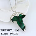 Jewelry Ladies Gift Pendant Necklace Hobie 1 Piece Vintage Green Leaf Man Lord of the Rings Elf Pendant Chain Necklace. 