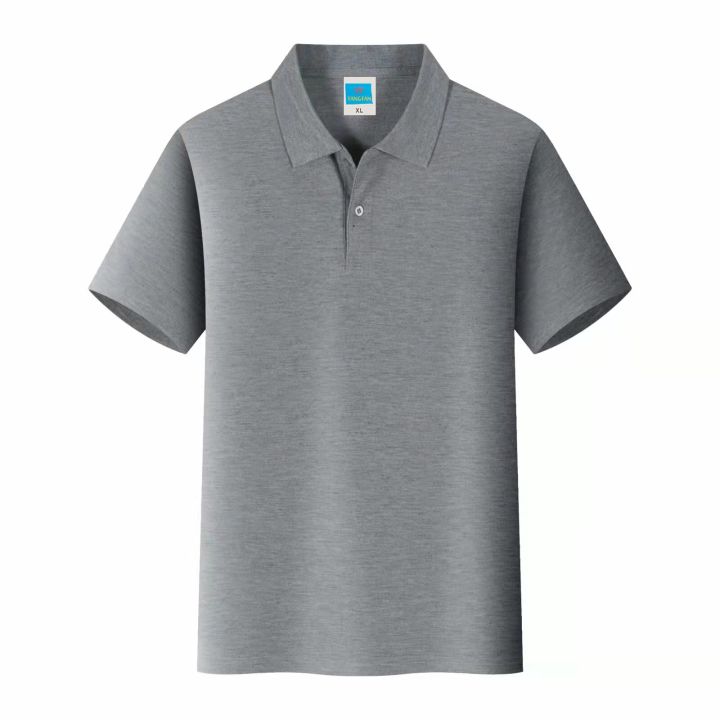 NO LOGO Price Polo Shirt Men Custom Logo Lapel Short Sleeve Printing Logo Breathable Cotton Embroidered Top