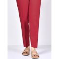 Neat Stitched Red Cotton Straight Trouser Capri Pants For Girls Ladies-Assorted Colors Available. 