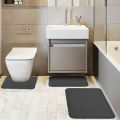 Minimalist Bath Mat Luxurious 3-piece Bathroom Mat Set for Stylish Comfortable Bathroom Decor Quick-drying Non-slip Absorbent Bath Rugs for Homes Super Absorbent Bathroom Rug. 
