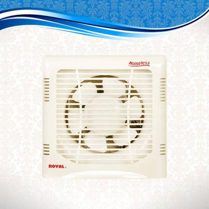 Royal Fans Exhaust Fan - Plastic Body Fancy - Copper Winding - 10 x10  Fitting - Off White