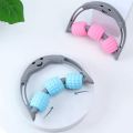 Techmanistan Massage Roller for Neck Thigh Calf and Leg, 3 Wheeler Muscle Roller, Fit Roller Pro Trigger Point Massager Tool. Personal Muscle Handheld Deep Tissue Trigger, Muscle Roller Massager. 