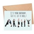 BTS Birthday Cards- Its Your Birthday Kpop Fans Greeting Card Folded. 