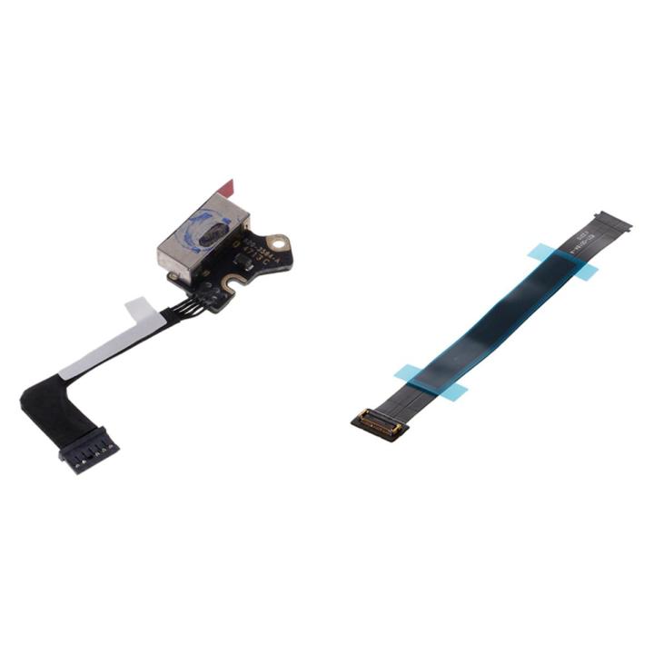 2 Pcs Computer Accessories:1 Pcs Charg Port Supply Dc Jack & 1 Pcs A1502 Trackpad Flex Cable