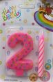 Birthday Candles 0-9 - Cake Candles 0 1 2 3 4 5 6 7 8 9 - Birthday Cake And Cupcake Toppers - 1st Birthday. 