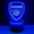 【AiBaby Store】（NEW）Liverpool Chelsea Manchester Arsenal 3D Night Light FA Club Bedside Table Lamp Bedroom Gift for Boys. 