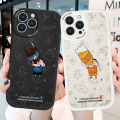 AMORVOR for Samsung Galaxy A21S Back Cover Summer Drink PU Leather Case Soft Silicone Edge Phone Cases. 