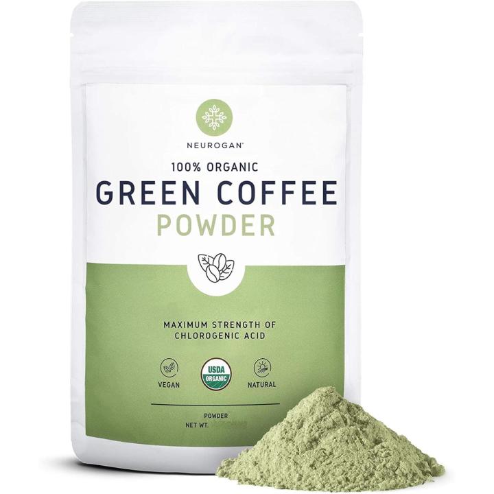 Neurogan Organic Green Coffee Bean Powder Extract with Ingredients to Help Support Normal Weight Loss -100gm